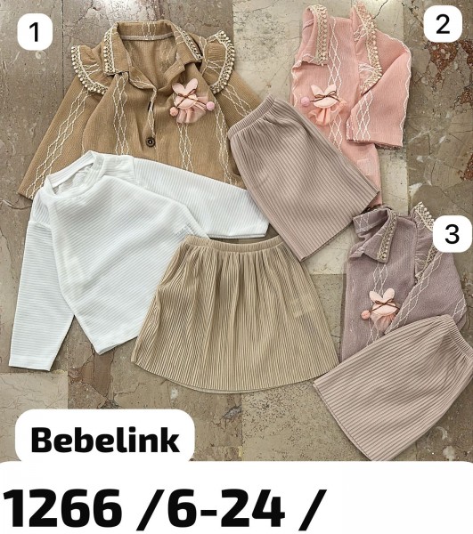 Костюм Тройка Для Девочки Bebelink (6-9/9-12/12-18/18-24мес.)