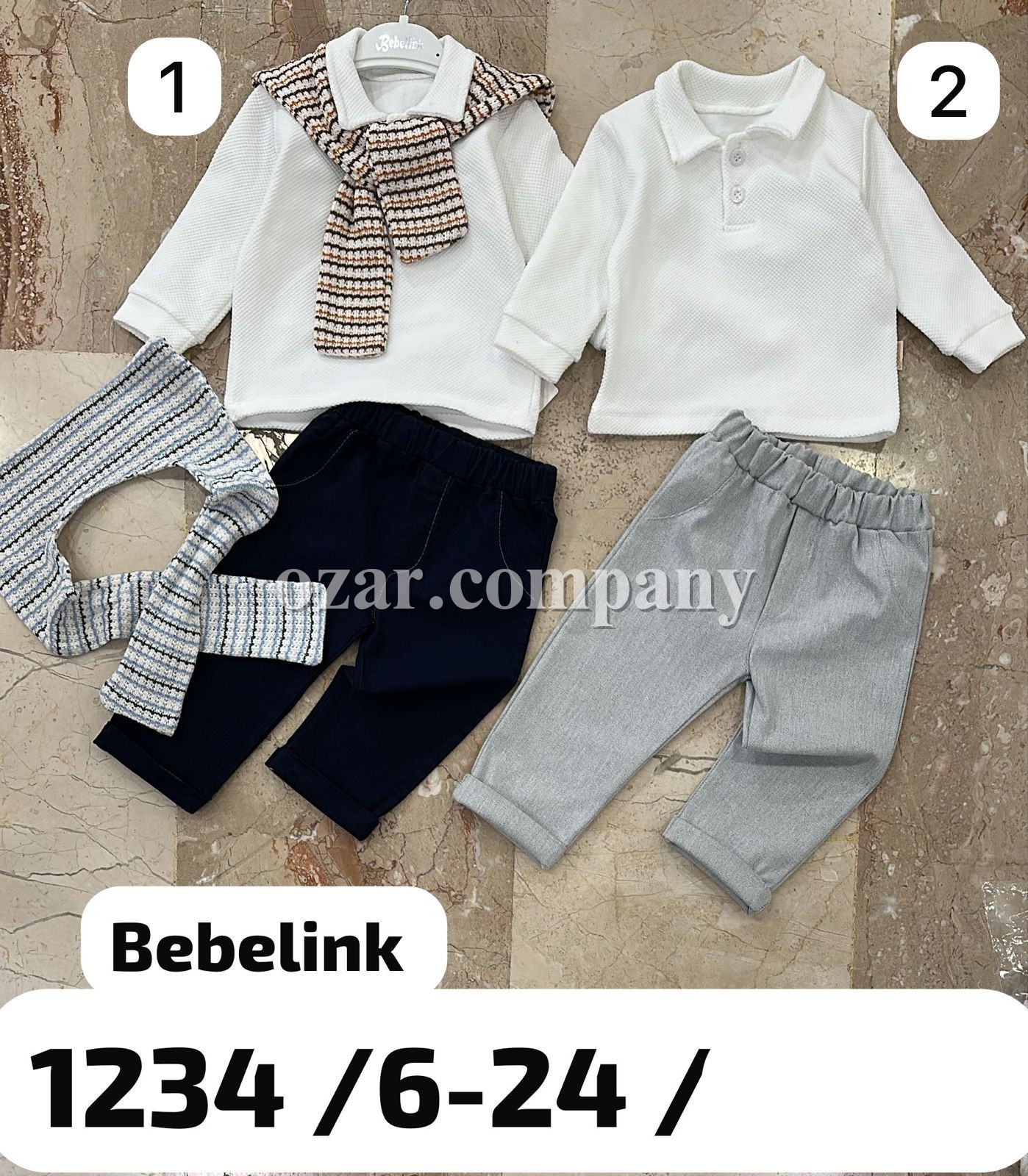 Костюм Тройка Для Мальчика Bebelink (6-9/9-12/12-18/18-24мес.)