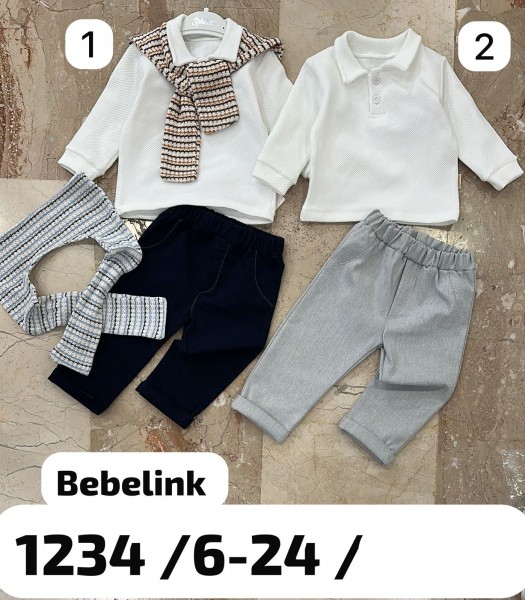 Костюм Тройка Для Мальчика Bebelink (6-9/9-12/12-18/18-24мес.)