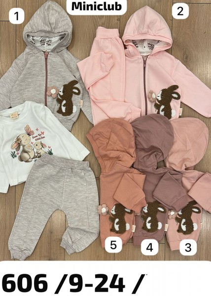 Костюм Тройка Для Девочки Mini Clup (9-12-18-24мес.)