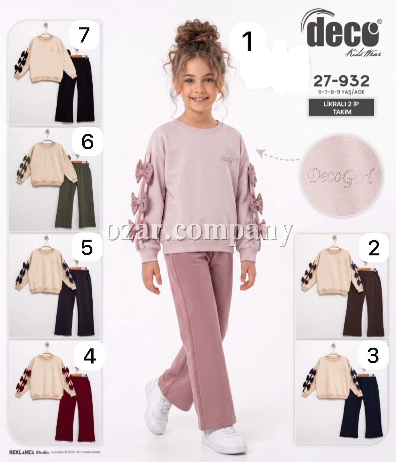 Костюм Двунитка Для Девочки Deco (6-7-8-9лет) 