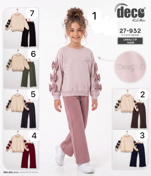 Костюм Двунитка Для Девочки Deco (6-7-8-9лет) 
