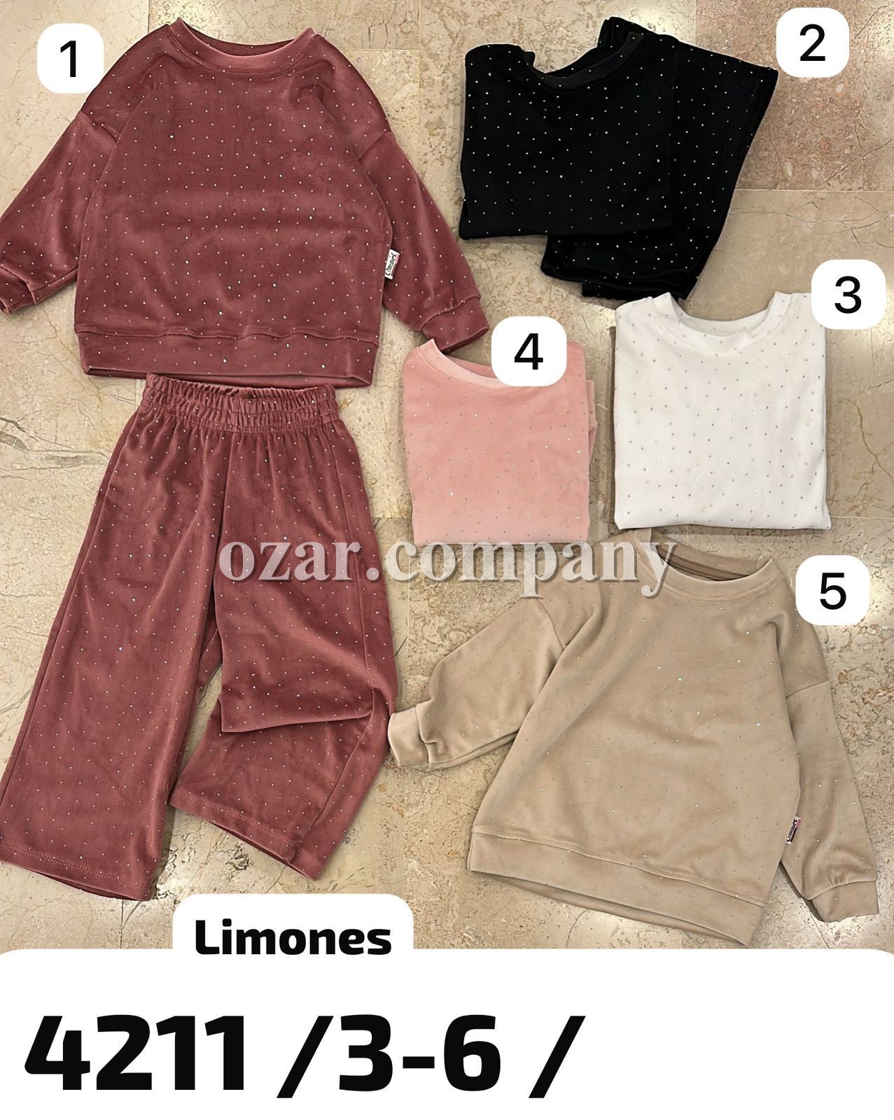Велюровый Костюм Для Девочки Limones (3-4-5-6лет) 