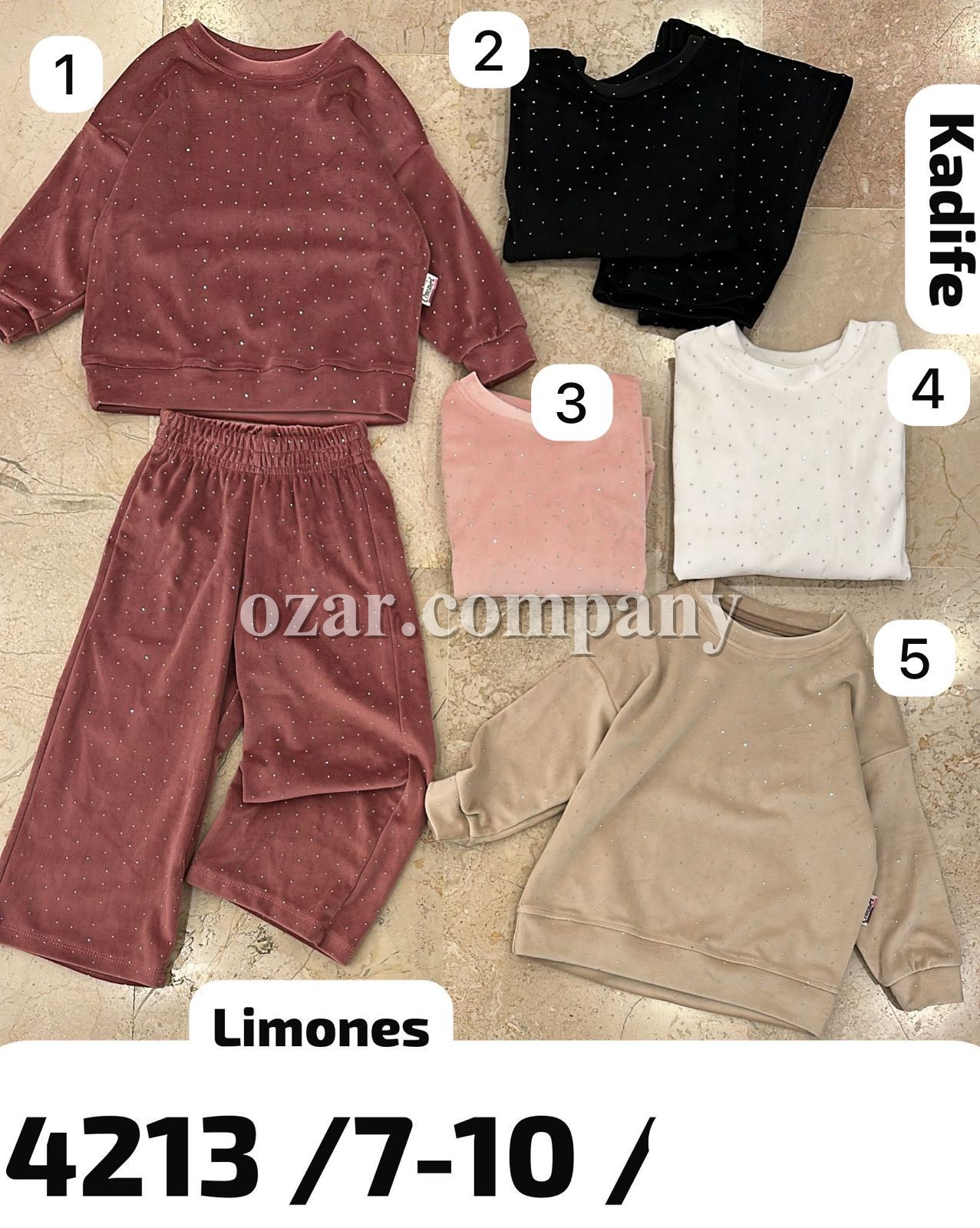 Велюровый Костюм Для Девочки Limones (7-8-9-10лет)
