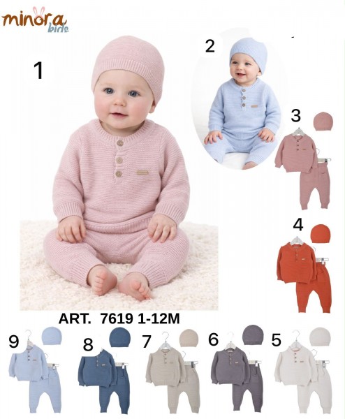Костюм Для Новорождённых Minora (1-3/3-6/6-9/9-12мес.)