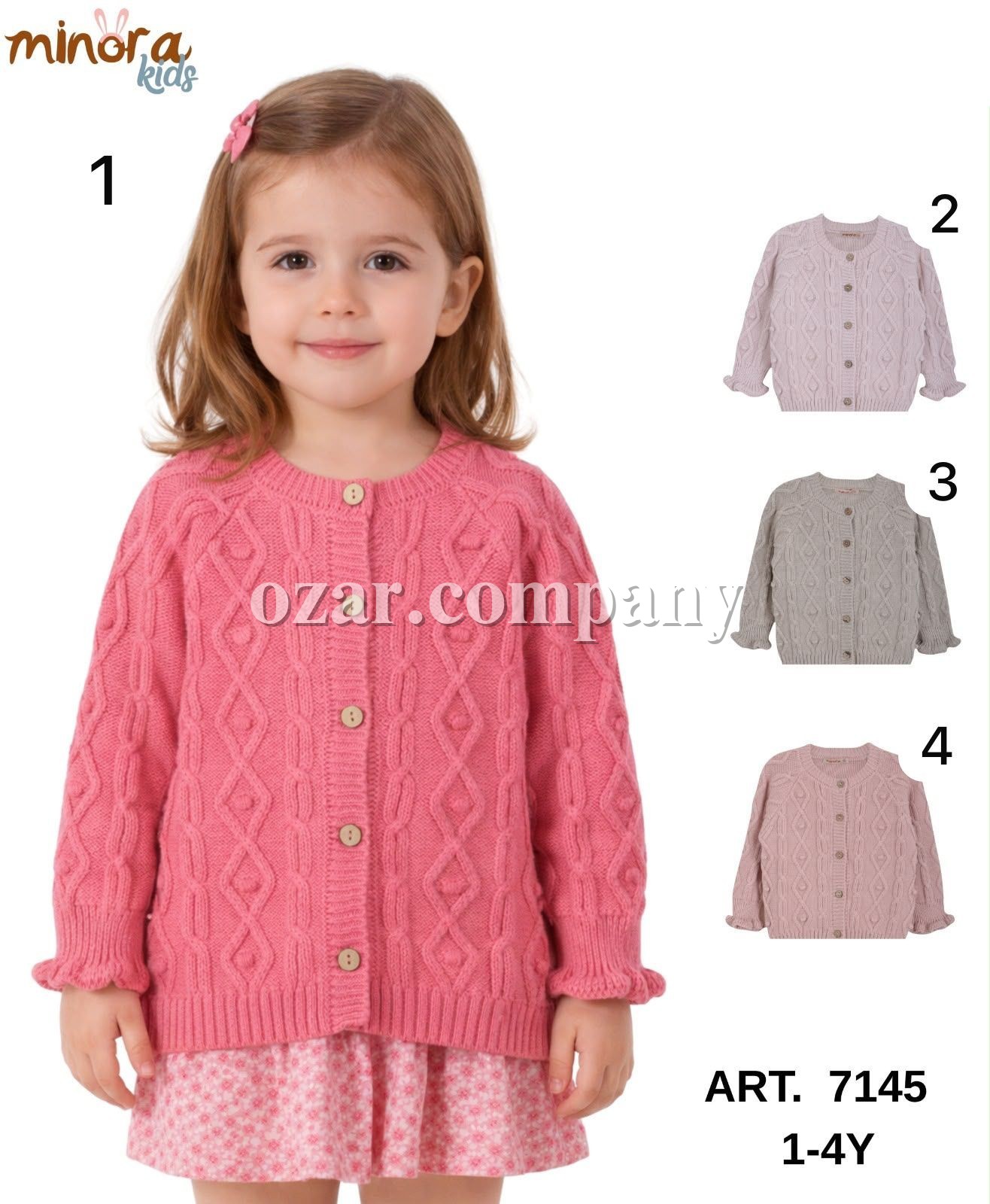 Кофта Для Девочки Minora (1-2-3-4лет) 