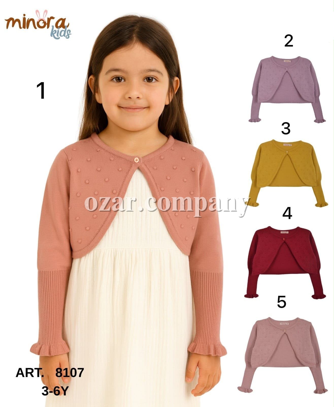 Кофта Для Девочки Minora (3-4-5-6лет) 