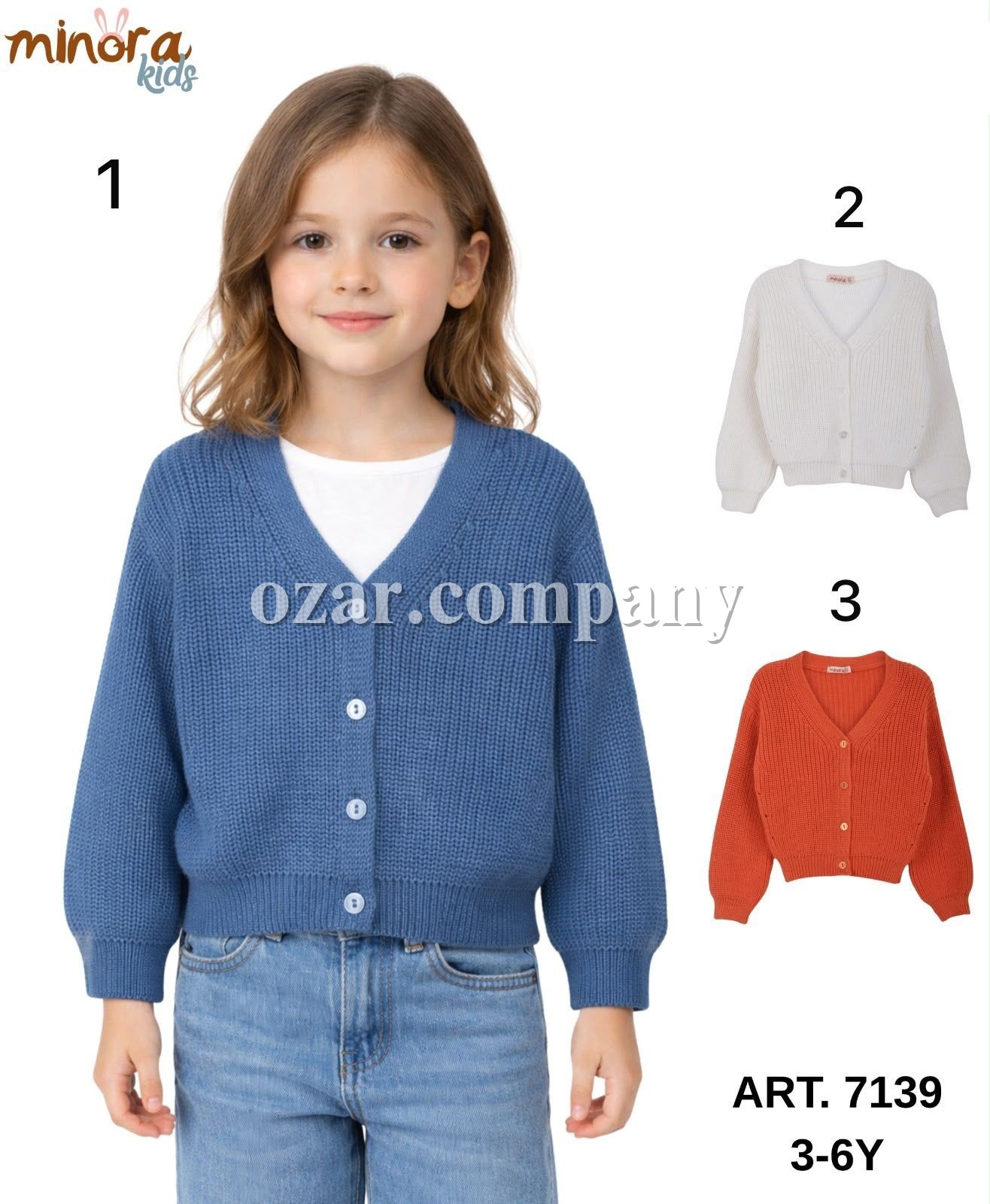Кофта Для Девочки Minora (3-4-5-6лет) 