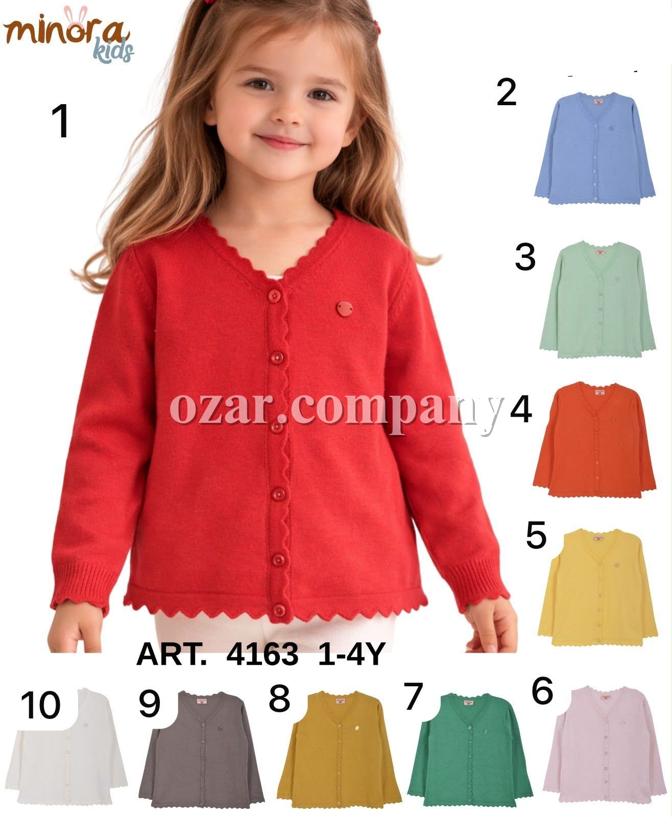 Кофта Для Девочки Minora (1-2-3-4лет) 