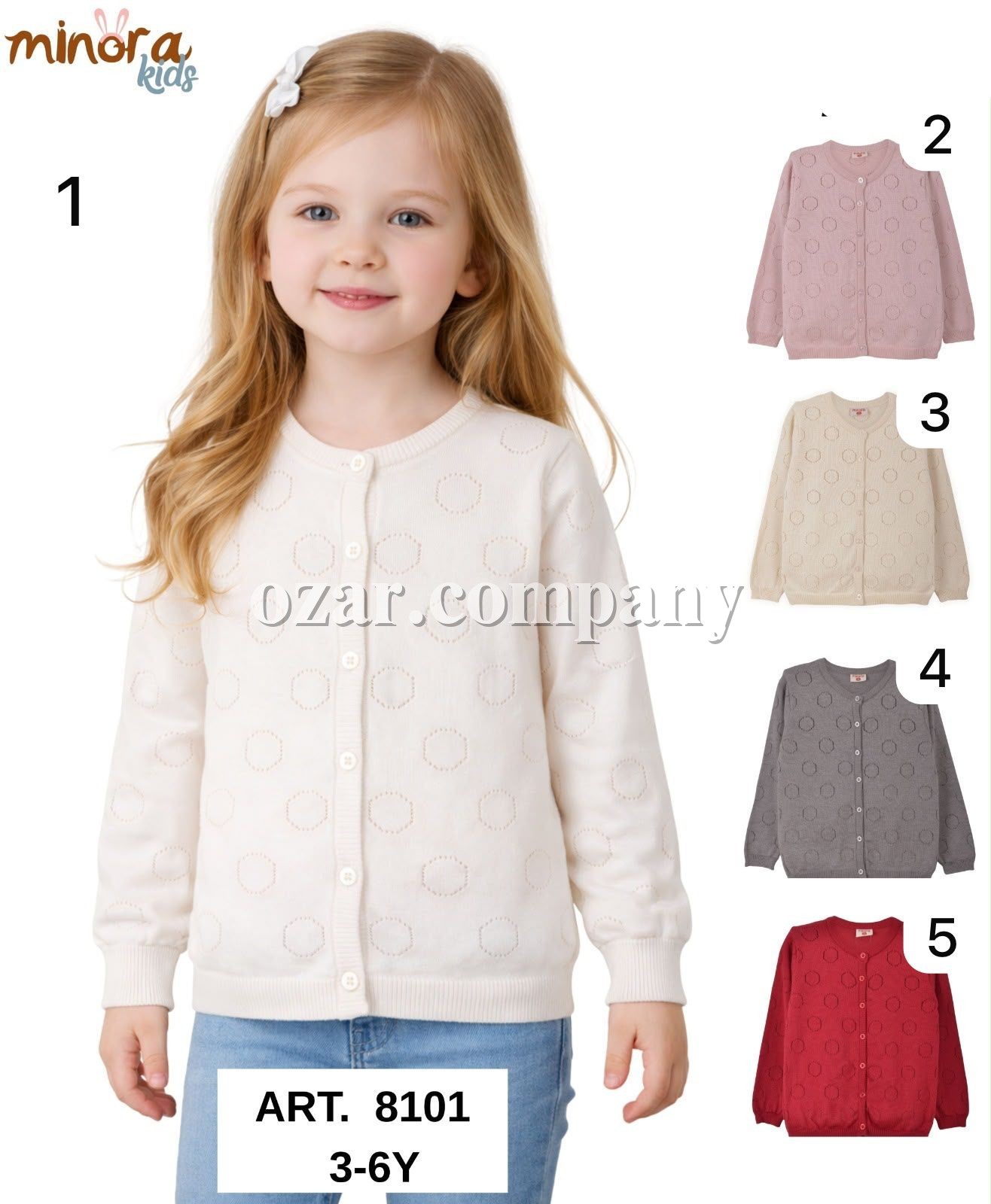 Кофта Для Девочки Minora (3-4-5-6лет) 