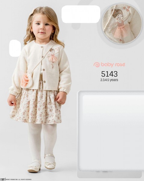 Костюм Тройка Для Девочки Baby Rose (2-3-4-5лет)