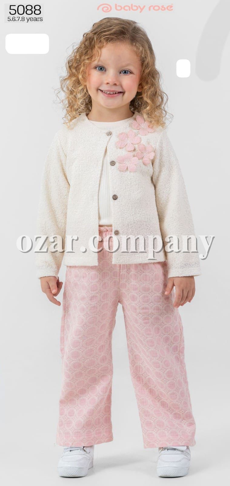 Костюм Тройка Для Девочки Baby Rose (5-6-7-8лет) 