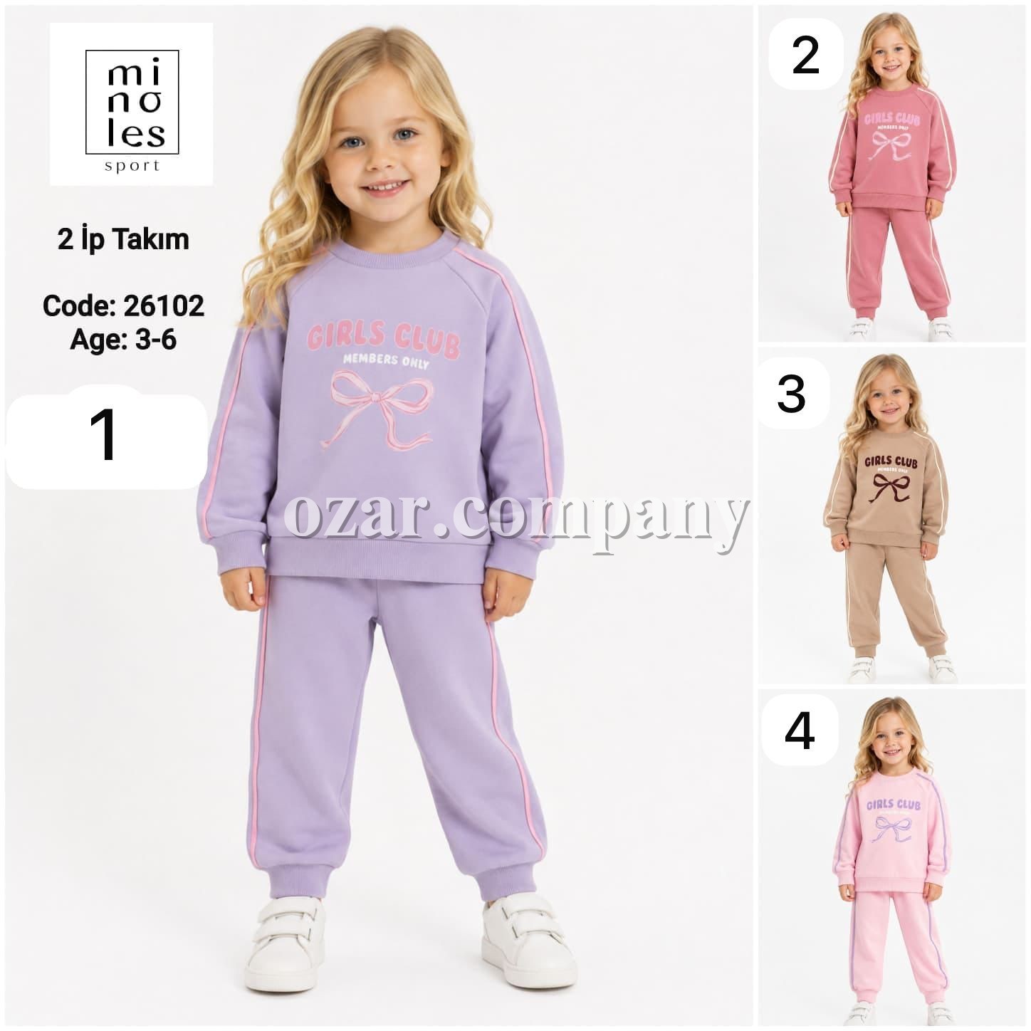 Костюм Двунитка Для Девочки Minoles (3-4-5-6лет) 