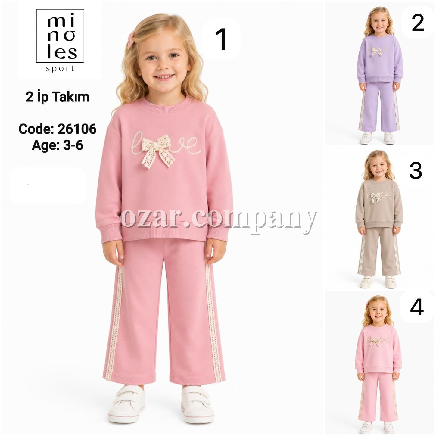 Костюм Двунитка Для Девочки Minoles (3-4-5-6лет) 