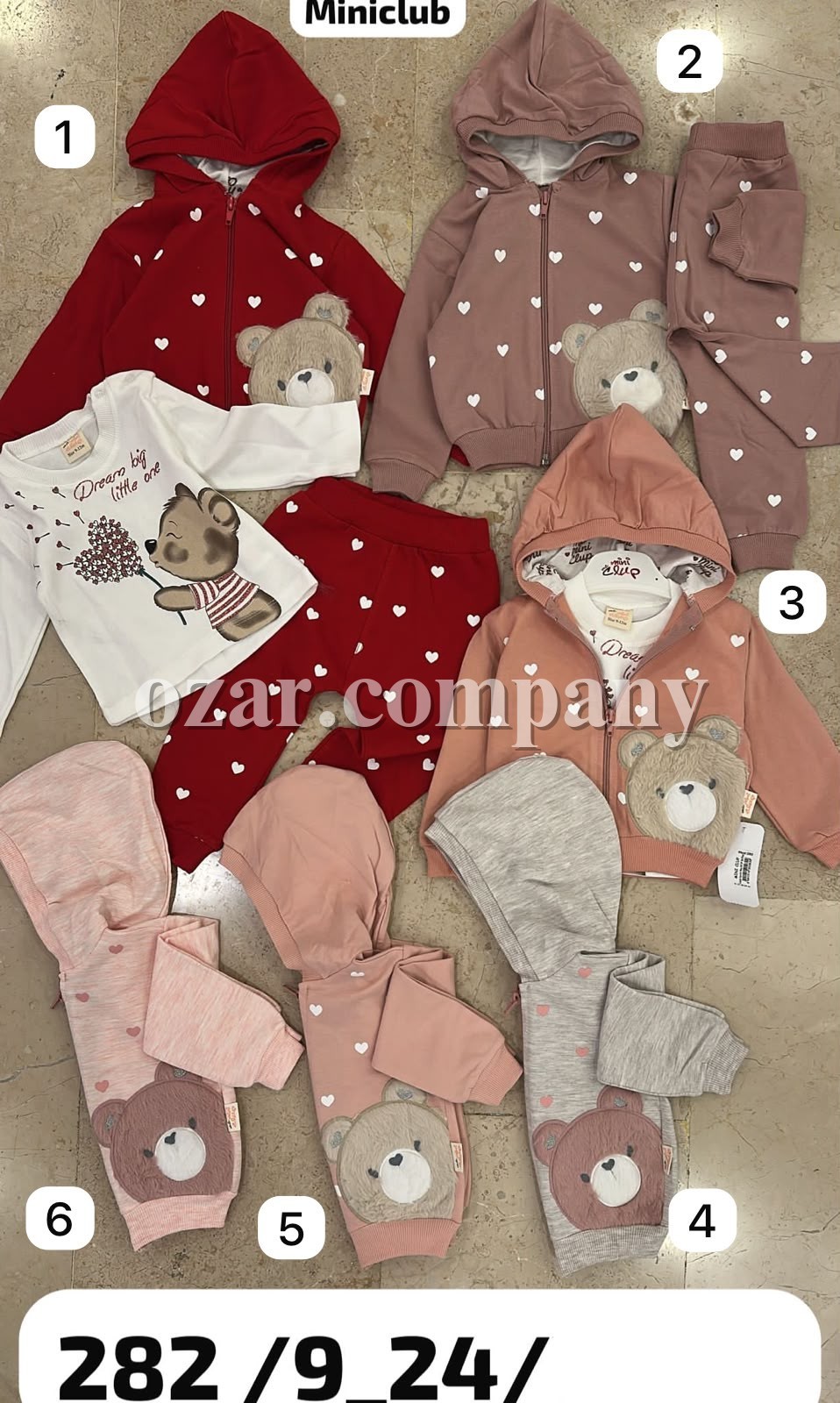 Костюм Тройка Для Девочки Mini Clup (9-12-18-24мес.)