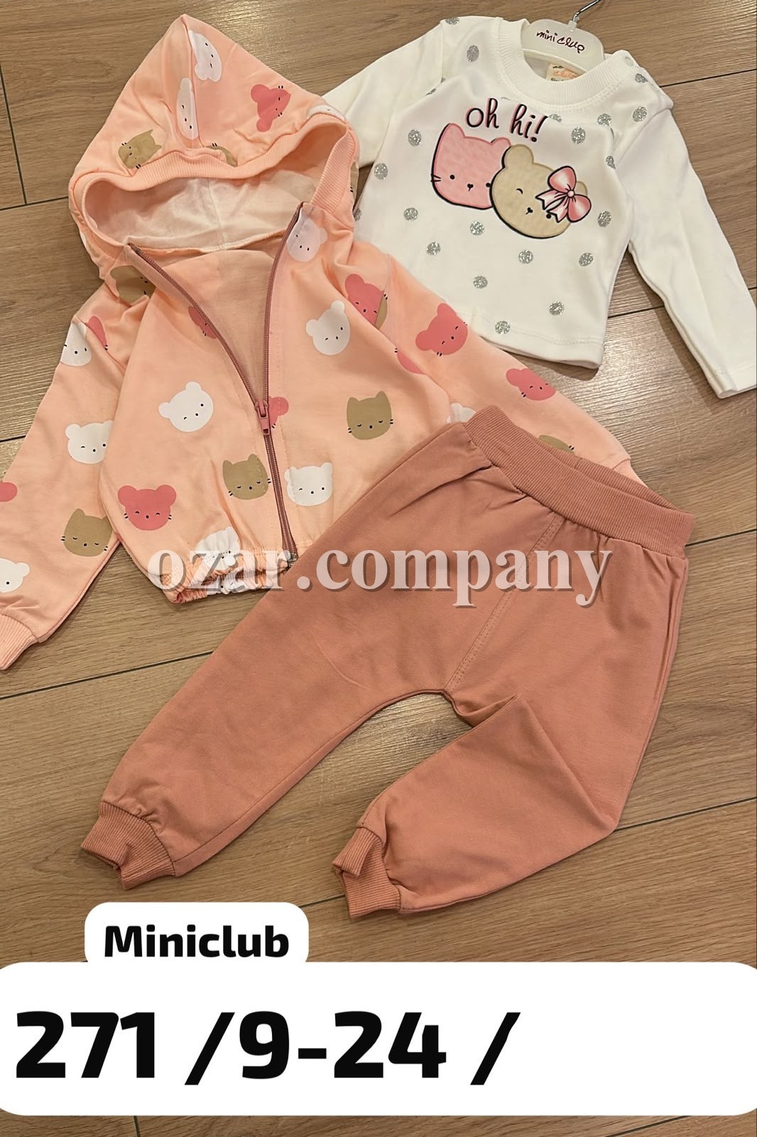 Костюм Тройка Для Девочки Mini Clup (9-12-18-24мес.)