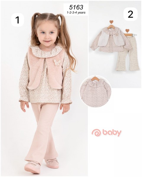 Костюм Тройка Для Девочки Baby Rose (1-2-3-4лет) 