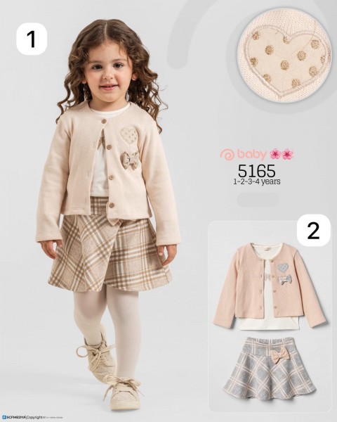Костюм Тройка Для Девочки Baby Rose (1-2-3-4лет) 