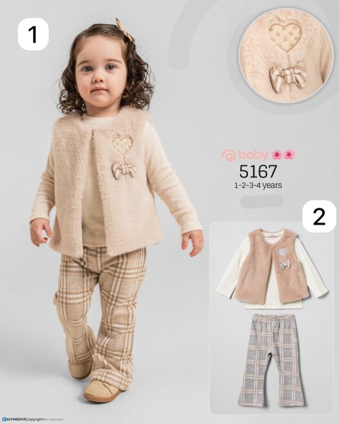 Костюм Тройка Для Девочки Baby Rose (1-2-3-4лет) 