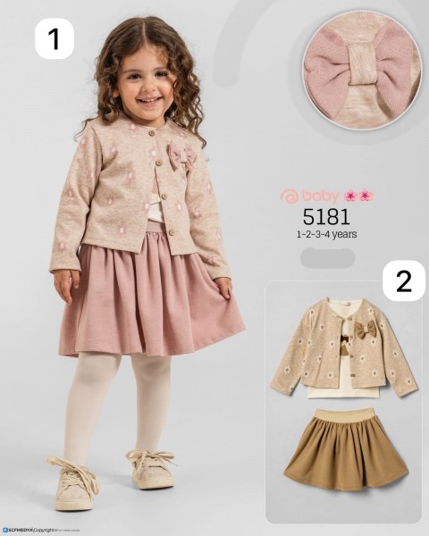 Костюм Тройка Для Девочки Baby Rose (1-2-3-4лет) 