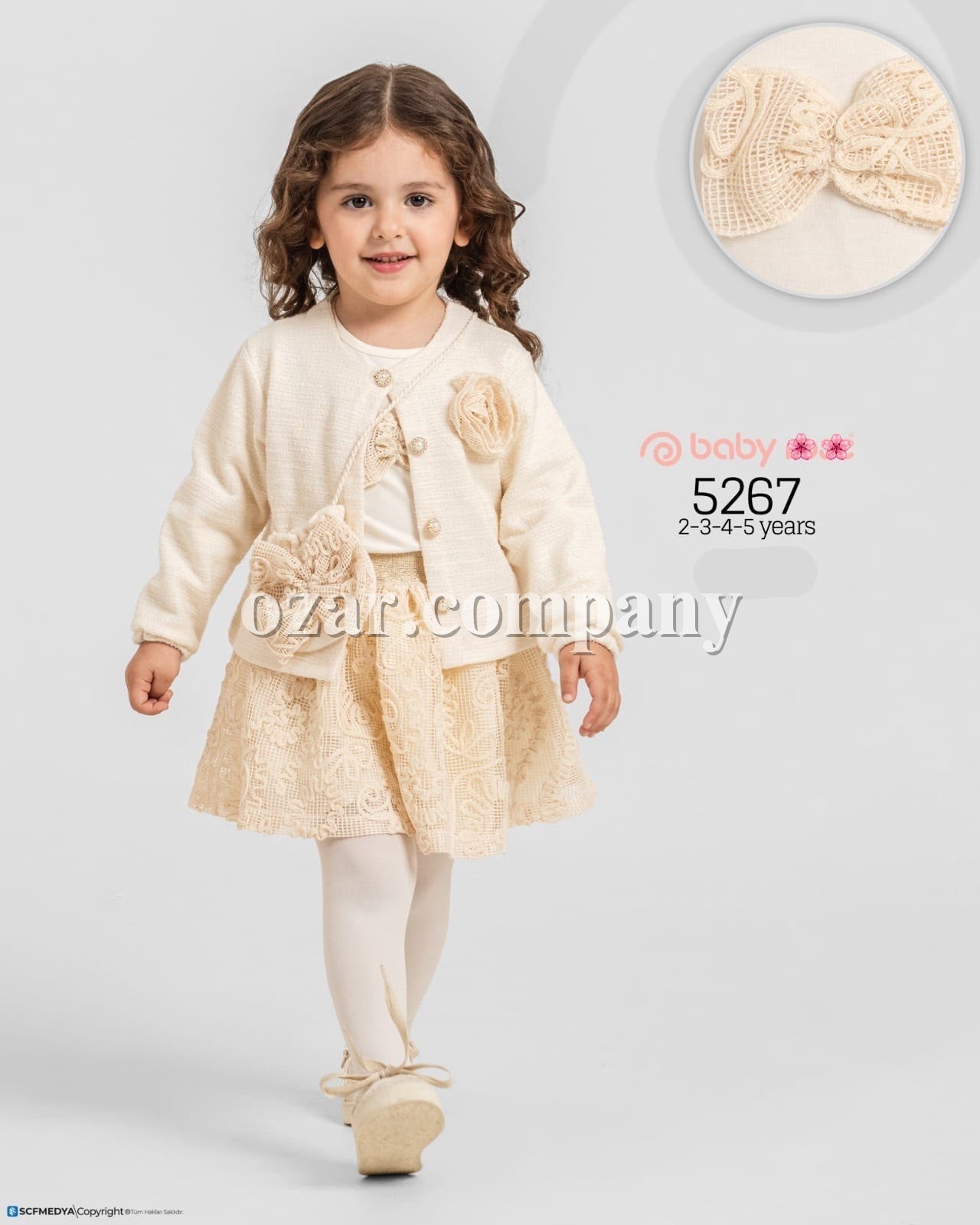 Костюм Тройка Для Девочки Baby Rose (2-3-4-5лет)