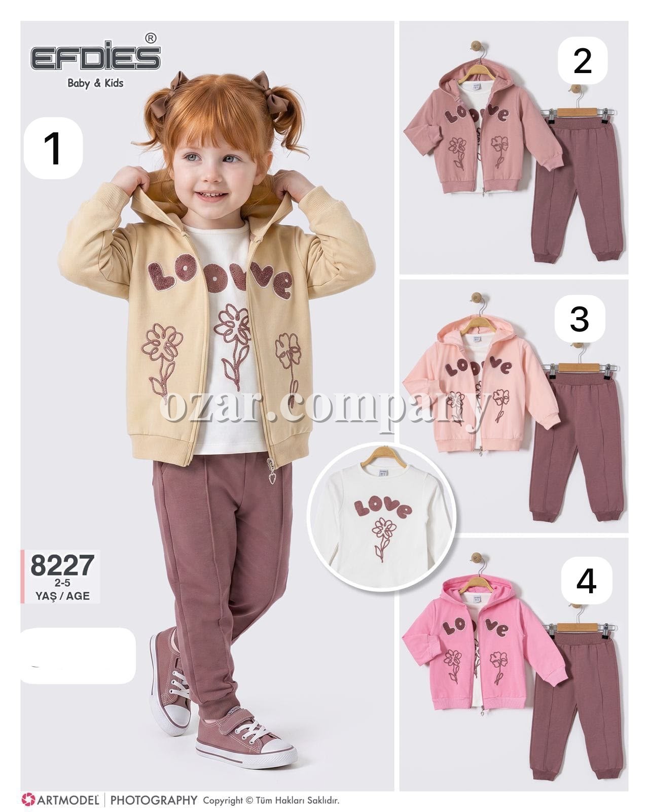 Костюм Тройка Для Девочки Efdies (2-3-4-5лет)