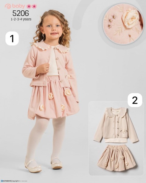 Костюм Тройка Для Девочки Baby Rose (1-2-3-4лет) 