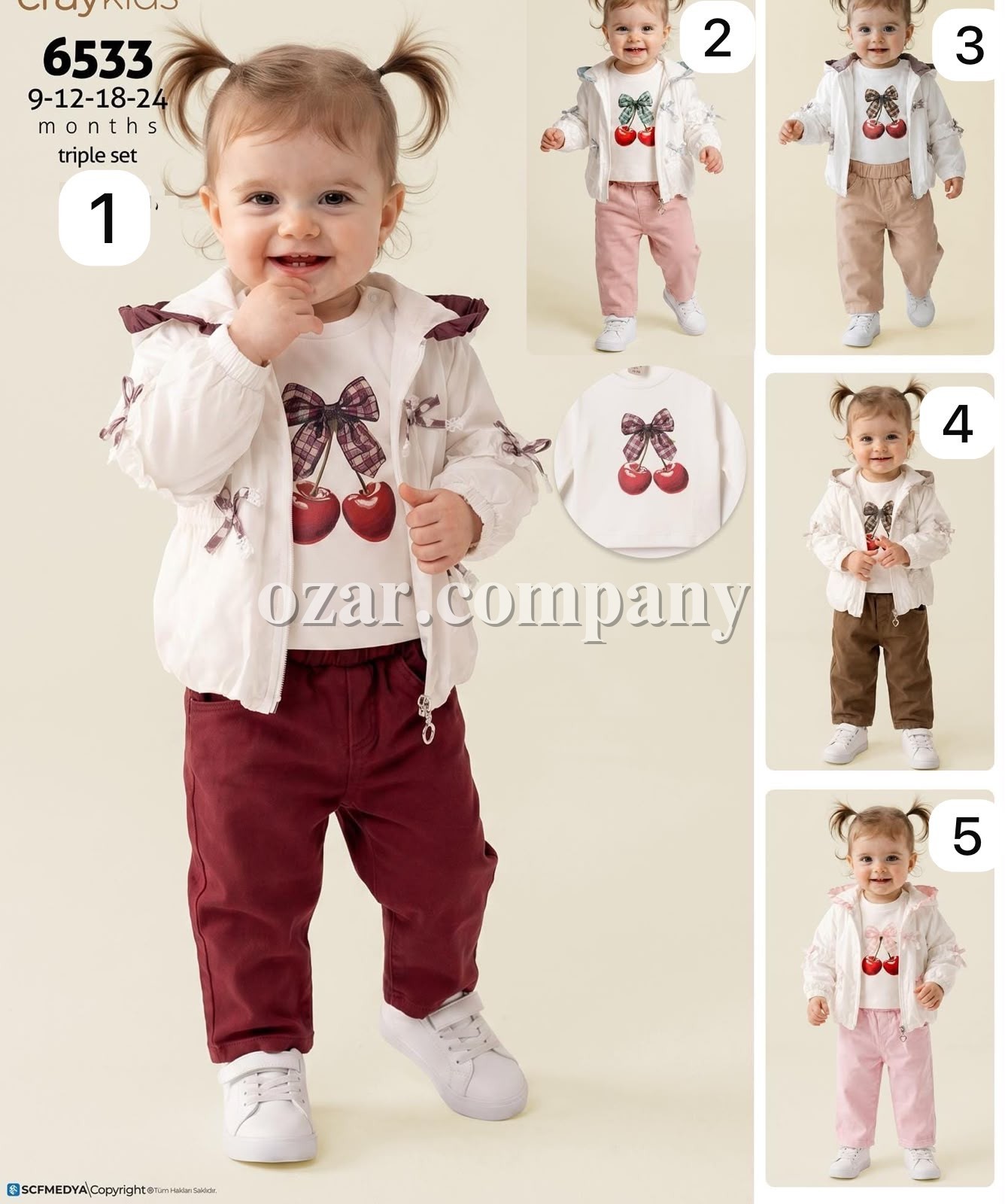 Костюм Тройка Для Девочки Eray Kids (9-12-18-24мес.)