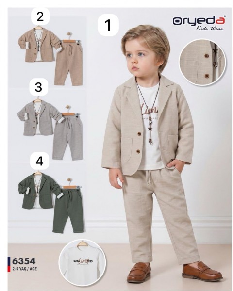 Костюм Тройка Для Мальчика Oryeda (2-3-4-5лет)