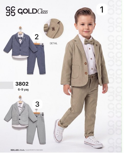 Костюм Тройка Для Мальчика Gold Class (6-7-8-9лет) 