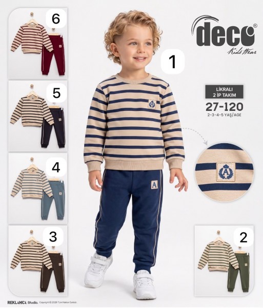 Костюм Двунитка Для Мальчика Deco (2-3-4-5лет)