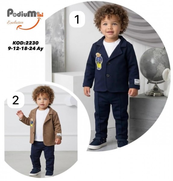 Костюм Тройка Для Мальчика PodiuMini (9-12-18-24мес.)