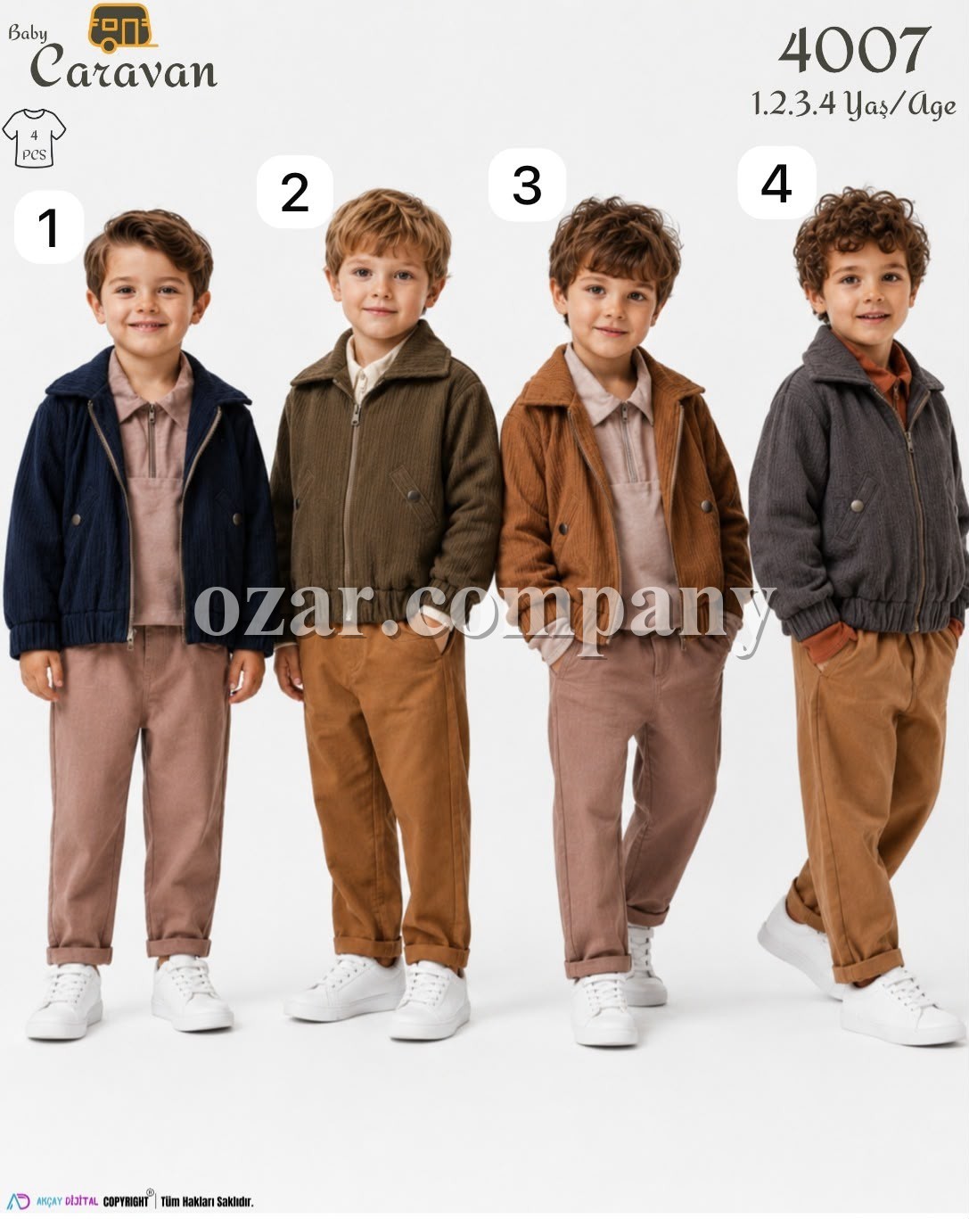 Костюм Тройка Для Мальчика Caravan (1-2-3-4лет) 