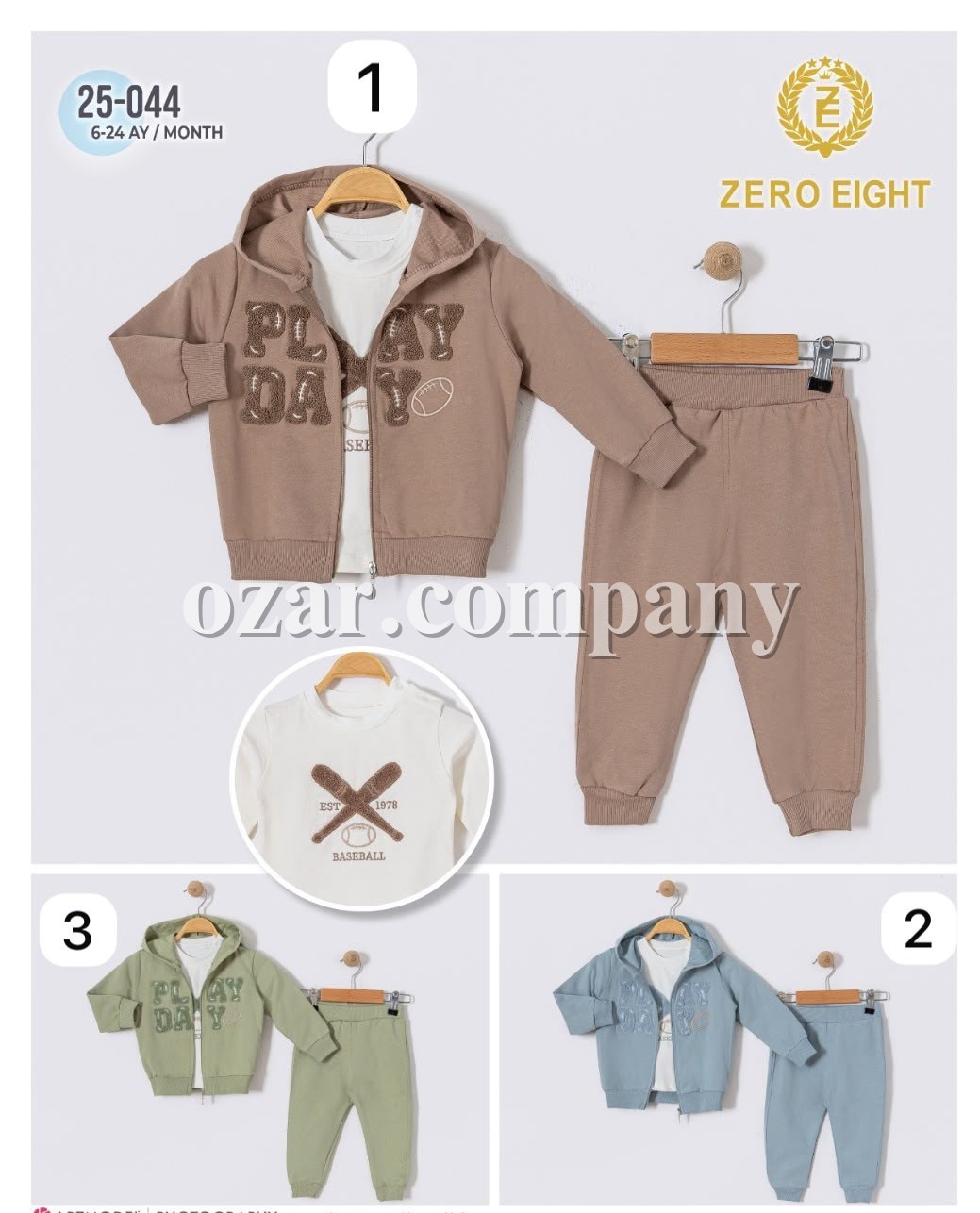 Костюм Тройка Для Мальчика Zero Eight (6-12-18-24мес.)