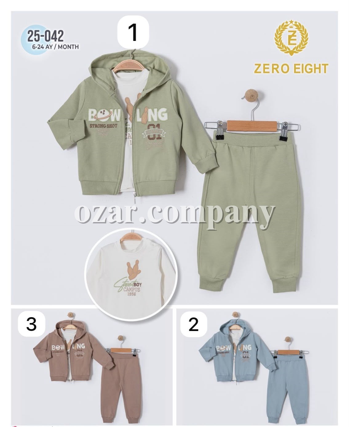 Костюм Тройка Для Мальчика Zero Eight (6-12-18-24мес.)