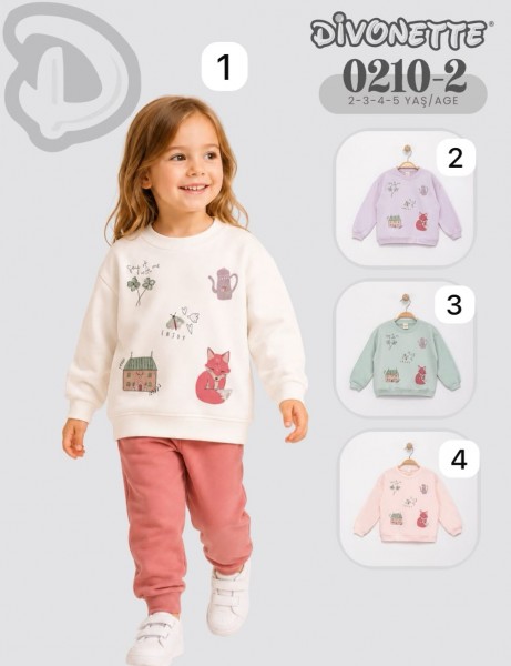 Свитшот Для Девочки Divonette (2-3-4-5лет)