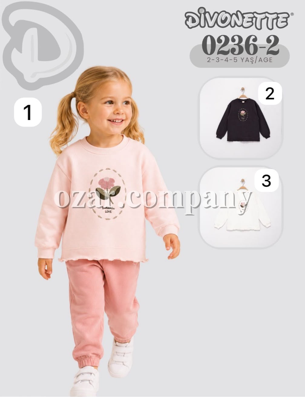 Свитшот Для Девочки Divonette (2-3-4-5лет)