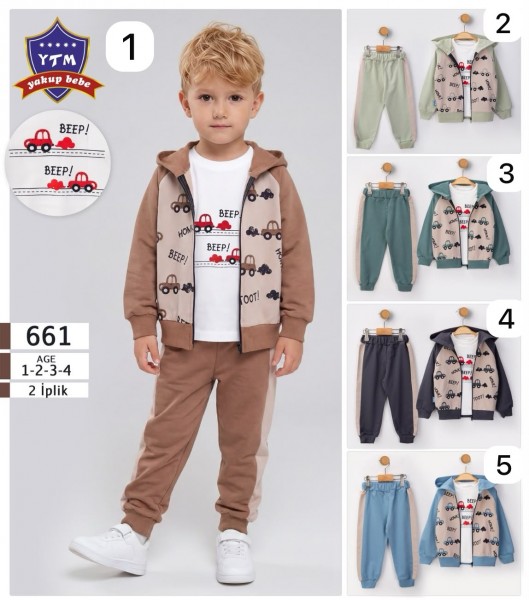 Костюм Тройка Двунитка Для Мальчика YTM (1-2-3-4лет) 