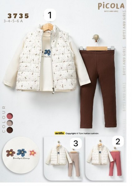 Костюм Тройка Для Девочки Picola (3-4-5-6лет)