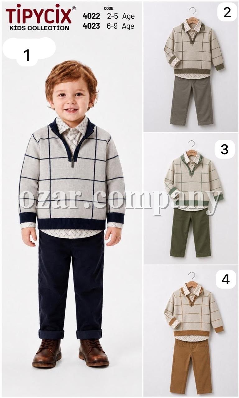 Костюм Тройка Для Мальчика Tipycix (2-3-4-5лет)