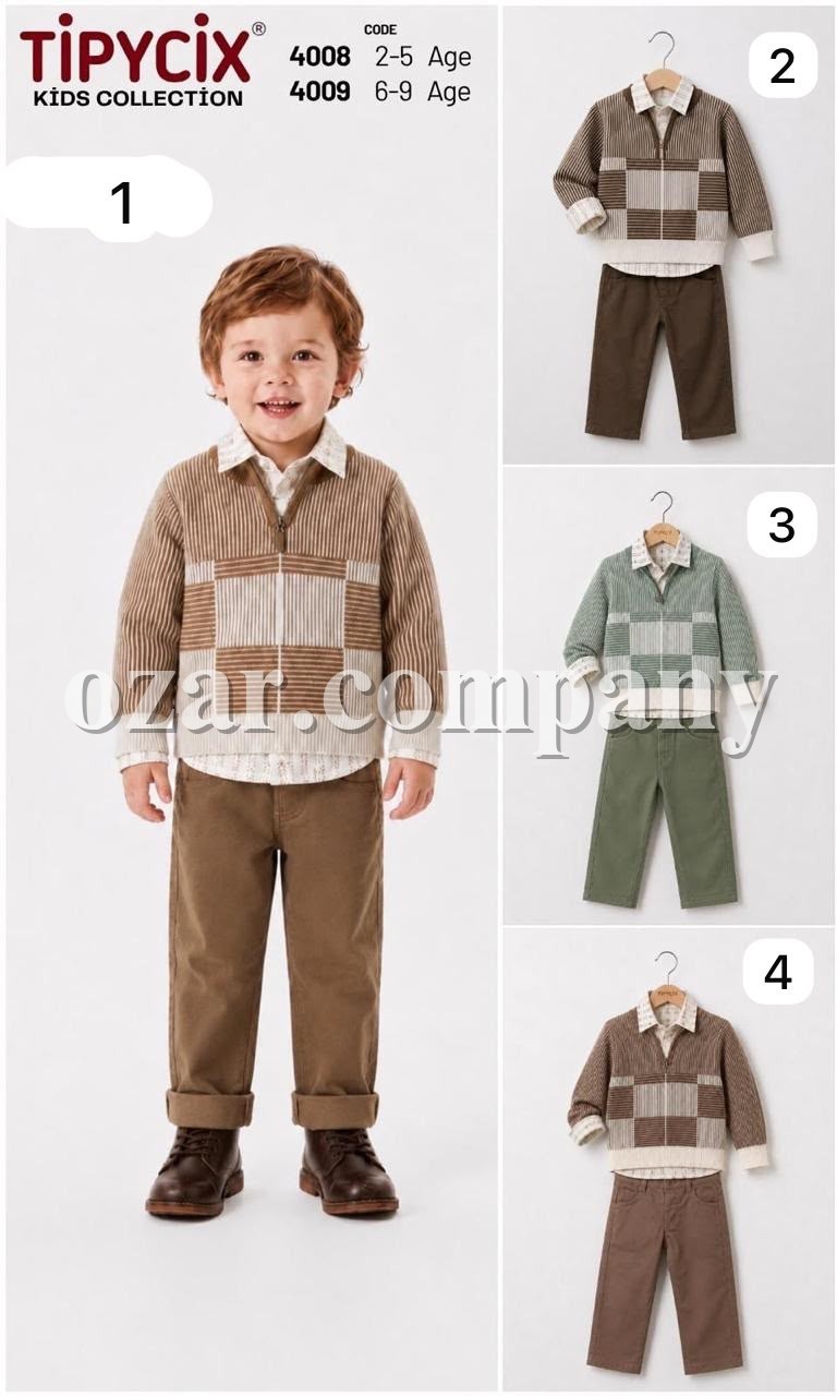 Костюм Тройка Для Мальчика Tipycix (2-3-4-5лет)