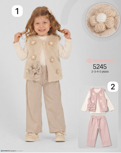 Костюм Тройка Для Девочки Baby Rose (2-3-4-5лет)