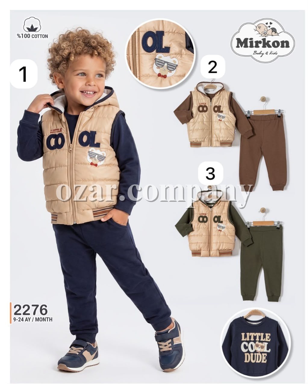 Костюм Тройка Для Мальчика Mirkon Baby (9-12-18-24мес.)
