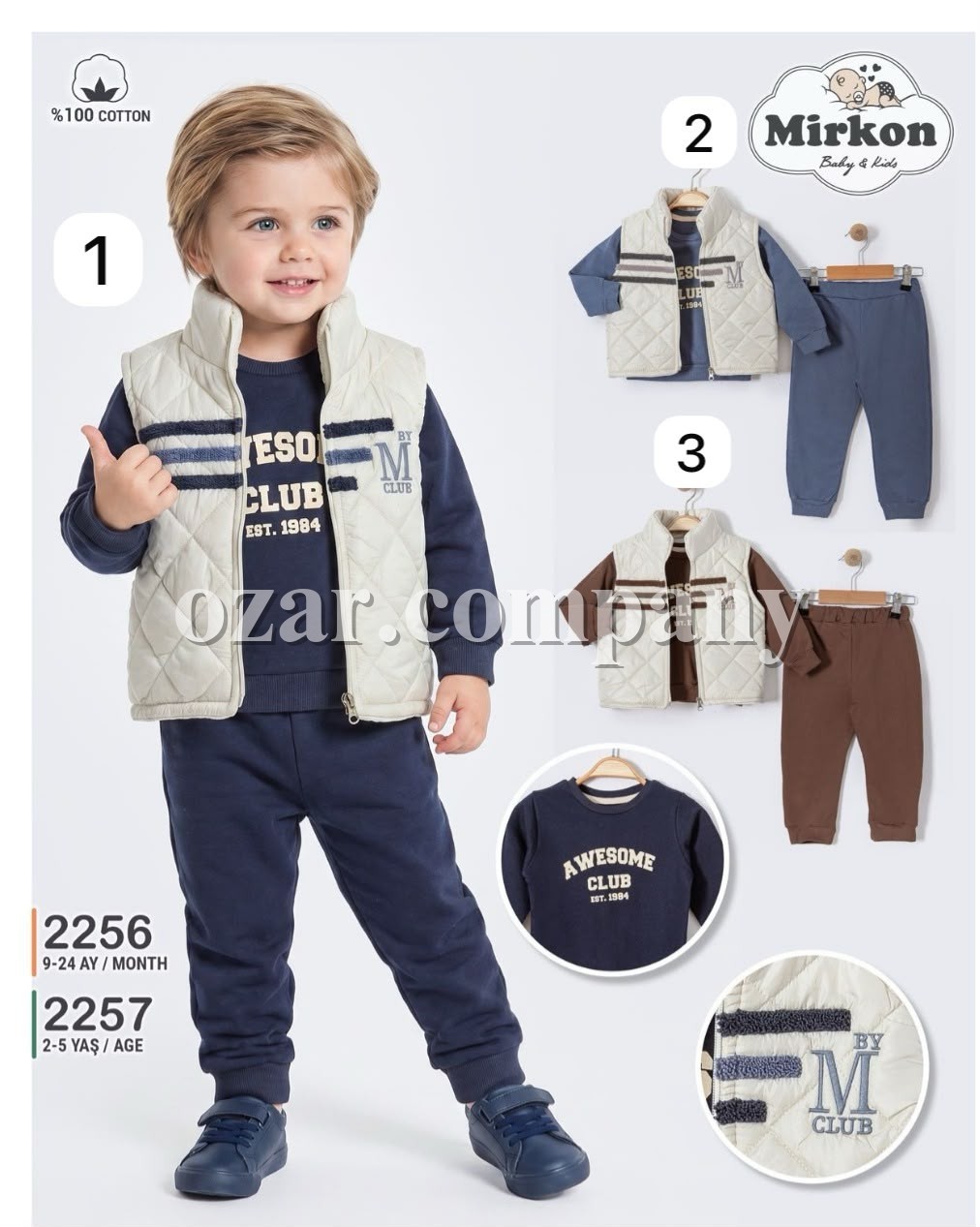 Костюм Тройка Для Мальчика Mirkon Baby (9-12-18-24мес.)