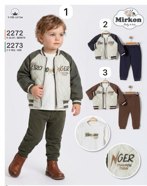 Костюм Тройка Для Мальчика Mirkon Baby (9-12-18-24мес.)