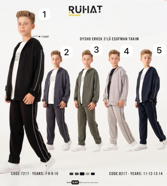 Костюм Тройка Для Мальчика Ruhat (7-8-9-10лет) 