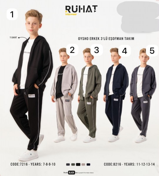 Костюм Тройка Для Мальчика Ruhat (7-8-9-10лет) 