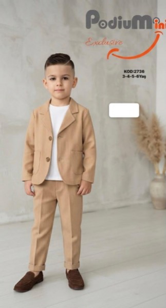 Костюм Тройка Для Мальчика PodiuMini (3-4-5-6лет) 