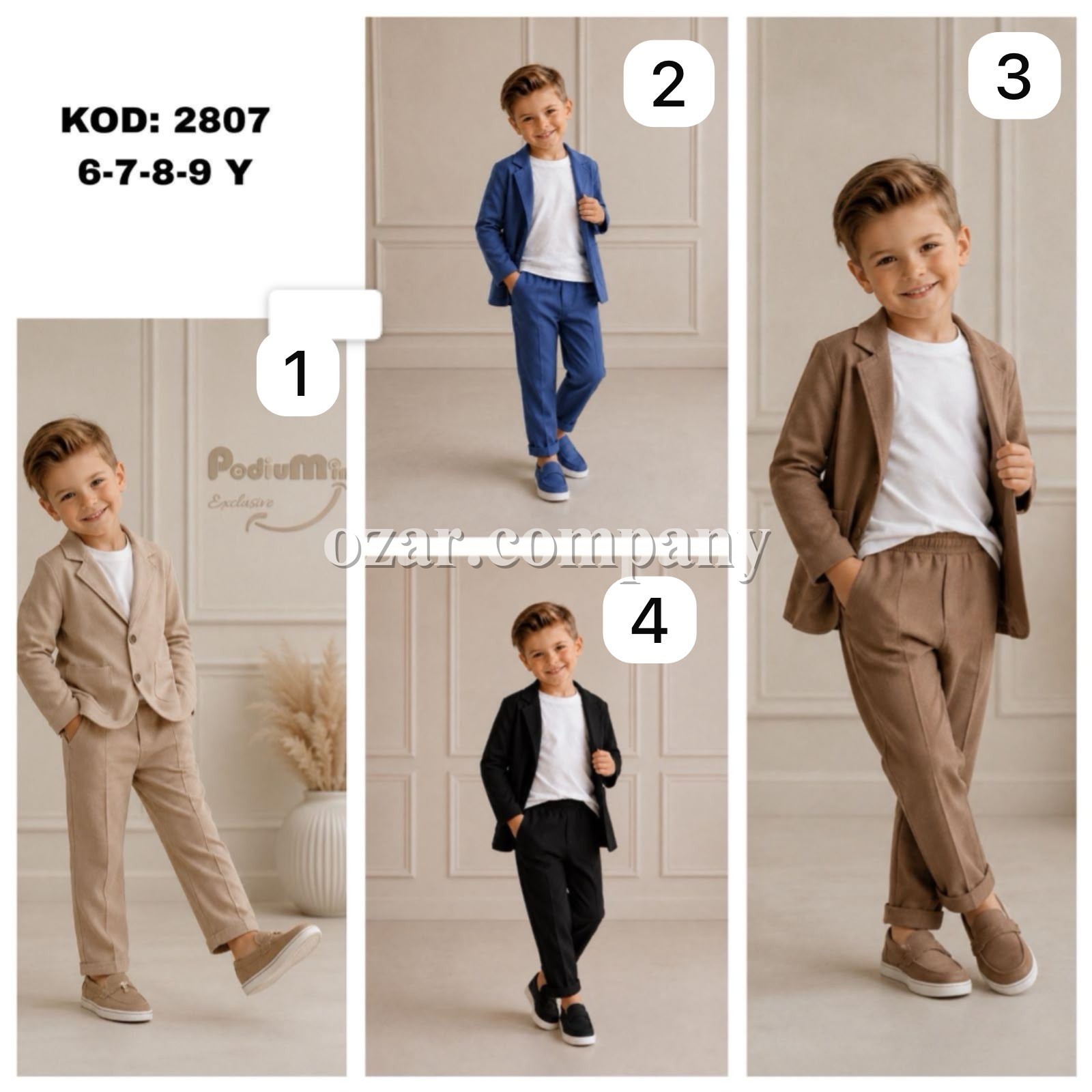 Костюм Тройка Для Мальчика PodiuMini (6-7-8-9лет) 