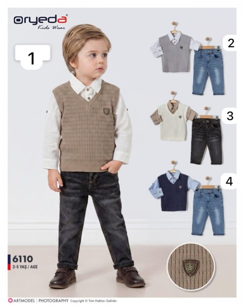 Костюм Тройка Для Мальчика Oryeda (2-3-4-5лет)